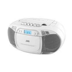 Bærbar CD-afspiller - JVC - RC-E451W - Hvid Farve - Indbyggede Højttalere - FM Tuner