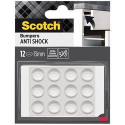 SCOTCH - Klisterstopp - Stötdämpande pad - Ljuddämpande - Ø 12 mm - Transparent - Paket med 12