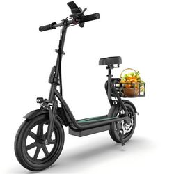 Fällbar Elektrisk Kickbike med Säte ESBSPRO - 500W - 22.5Ah - Svart