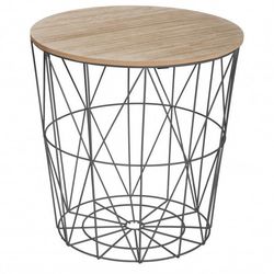 Café bord dekoration metall Kumi Atmosphera - 160x200 - Svart