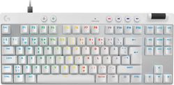 Logitech G Pro X TKL RAPID -trådad gamingtangentbord, vit