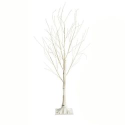 Keinotekoinen puu - Koivu - 150 cm - valaistuksella - 120 LEDiä - Valkoinen