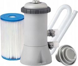 Poolfilterpump med filter och rör - 2700 liter per timme - Intex