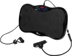 Kompakt vibrationsplade med Bluetooth, modstandsbånd & pladsbesparende design til hjemmetræning