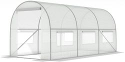 Viking Choice Hobby Drivhus 4.5x2x2m - Holdbart, UV-bestandigt PE-dække, 9m² dyrkningsareal