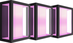 Philips Hue Impress muurlamp White and Color zwart breed 3-pack