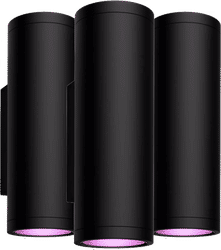 Philips Hue Appear muurlamp White and Color Zwart 3-Pack