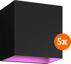 Philips Hue Resonate Downward White and Color - zwart 5-pack