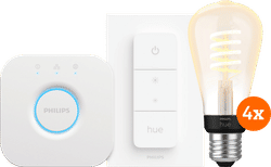 Philips Hue Filament White Ambiance Edison 4-Pack Startpakket
