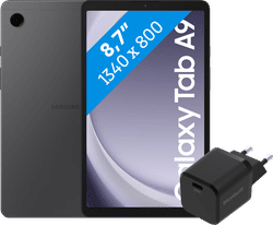 Samsung Galaxy Tab A9 8,7 inch 64GB Wifi Grijs + BlueBuilt Oplader