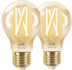WiZ Smart Filament lamp Standaard Goud 2-pack - Warm tot Koelwit Licht - E27