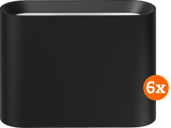 Philips Hue Dymera muurlamp - White and Color - Zwart 6-pack