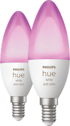 Philips Hue White and Color E14 Duo pack
