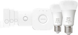 Philips Hue Secure Startpakket E27 White Ambiance 2-Pack + Sensoren