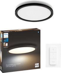 Philips Hue Aurelle paneellamp White Ambiance rond zwart