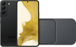 Samsung Galaxy S22 256GB Zwart 5G + Samsung Duo Draadloze Oplader 15W