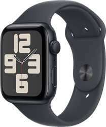 Apple Watch SE 2024 44mm Midnight Sportband M/L