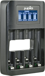 Jupio USB 4-slots Battery Fast Charger LCD