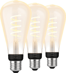 Philips Hue Filament White Ambiance Edison XL 3-pack