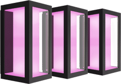 Philips Hue Impress muurlamp White and Color zwart smal 3-pack