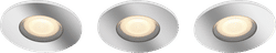 Philips Hue Adore badkamerinbouwspot White Ambiance 3-pack + dimmer