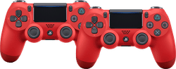 Sony PlayStation 4 Draadloze DualShock V2 4 Controller Rood Duo Pack