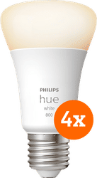 Philips Hue White E27 800lm 4-pack