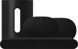 Sonos Ray Zwart + Era 300 Zwart + Sub Mini Zwart