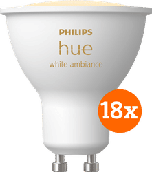 Philips Hue White Ambiance GU10 18-pack