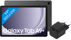 Samsung Galaxy Tab A9 Plus 11 inch 128GB Wifi Grijs + BlueBuilt Oplader