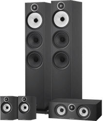Bowers & Wilkins HTM6 S3 + 603 S3 (per paar) + 606 S3 (per paar) Zwart
