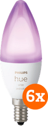 Philips Hue White and Color E14 6-Pack