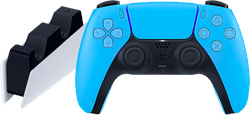 Sony PlayStation 5 DualSense draadloze controller Starlight Blue + oplaadstation