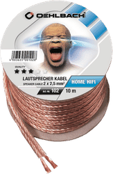 Oehlbach Luidsprekerkabel (2 x 2,5 mm) 10 meter