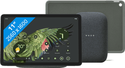 Google Pixel Tablet 256GB Wifi Grijs + Pixel Tablet Back Cover Grijs + Nest Audio Charcoal