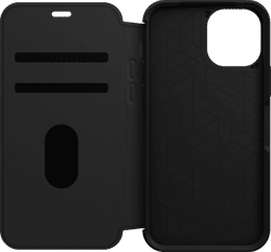Otterbox Strada Apple iPhone 12 / 12 Pro Book Case Leer Zwart