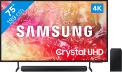 Samsung Crystal UHD 75DU7100 (2024) + Soundbar