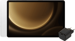 Samsung Galaxy Tab S9 FE 256GB Wifi Zilver + BlueBuilt Oplader