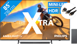 Philips The Xtra 85PML9009 - QD Miniled (2024) + Soundbar + Hdmi kabel