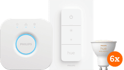 Philips Hue White Ambiance GU10 6-pack + dimmer