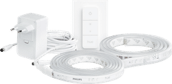Philips Hue lightstrip plus White & Color 3m - basispakket + Draadloze dimmer