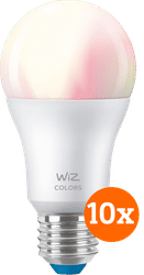 WiZ Smart lamp 10-pack - Gekleurd en Wit Licht - E27