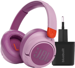 JBL JR460NC Roze + BlueBuilt Quick Charge Oplader met Usb A