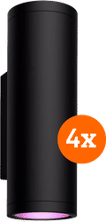 Philips Hue Appear muurlamp White and Color Zwart 4-Pack