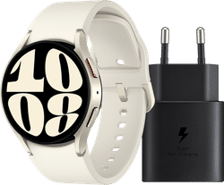 Samsung Galaxy Watch 6 Crème 40mm + Oplader