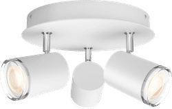Philips Hue Adore badkameropbouwspot White Ambiance 3-Spot Wit rond + dimmer
