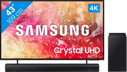 Samsung Crystal UHD 43DU7100 (2024) + Soundbar