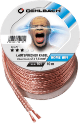 Oehlbach Luidsprekerkabel (2 x 1,5 mm) 10 meter