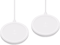 Belkin Boost Up Draadloze Oplader 10W Wit Duo pack