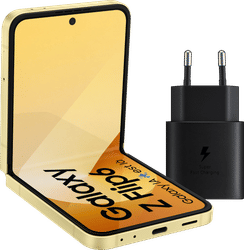 Samsung Galaxy Z Flip 6 256GB Geel 5G + Samsung Oplader 25W Zwart